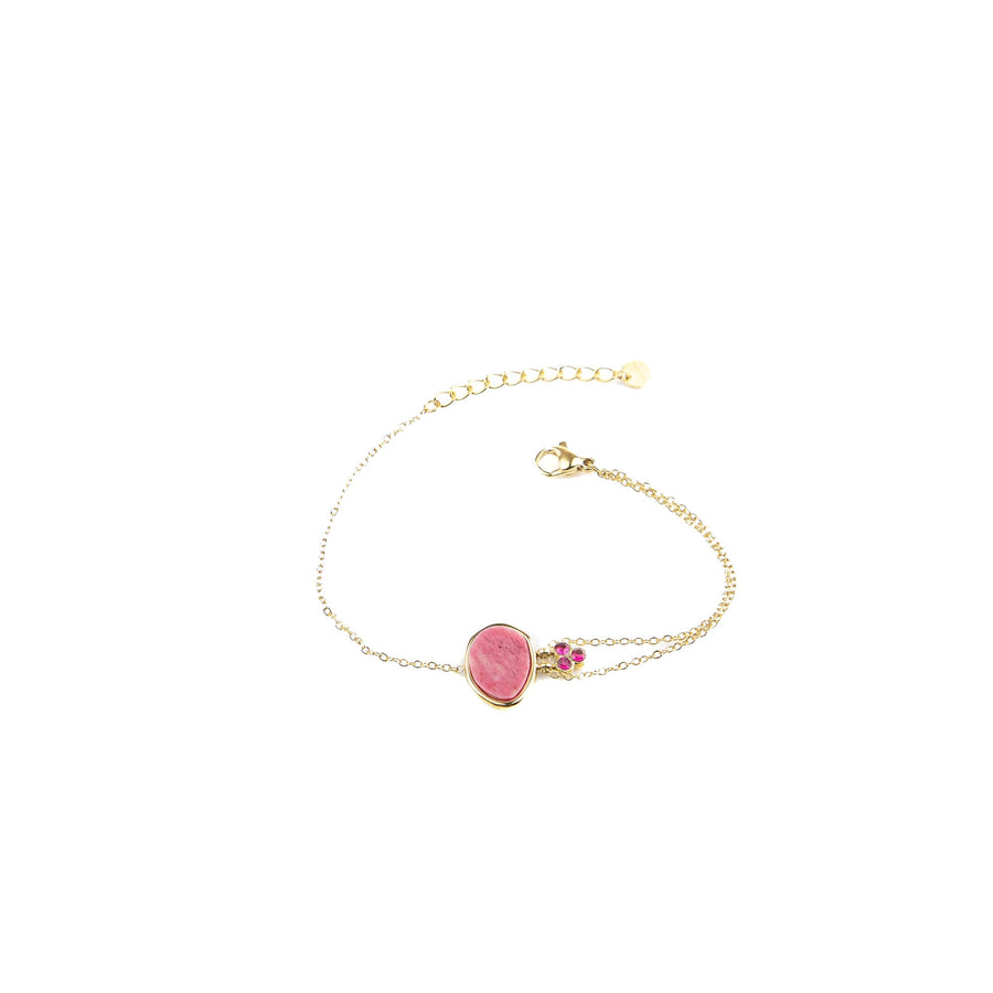 Bracelet chaîne Josée coloris blanc - Bébou la Coquette