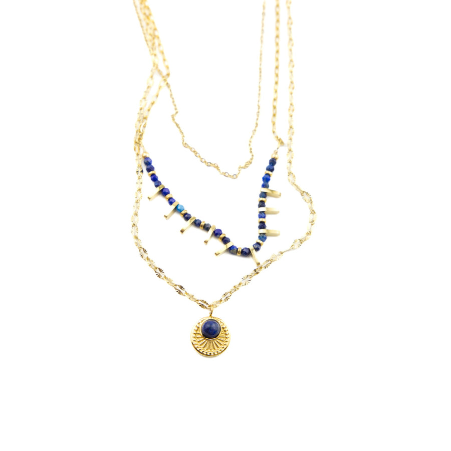 Collier chaîne Fernande coloris blanc - Bébou la Coquette