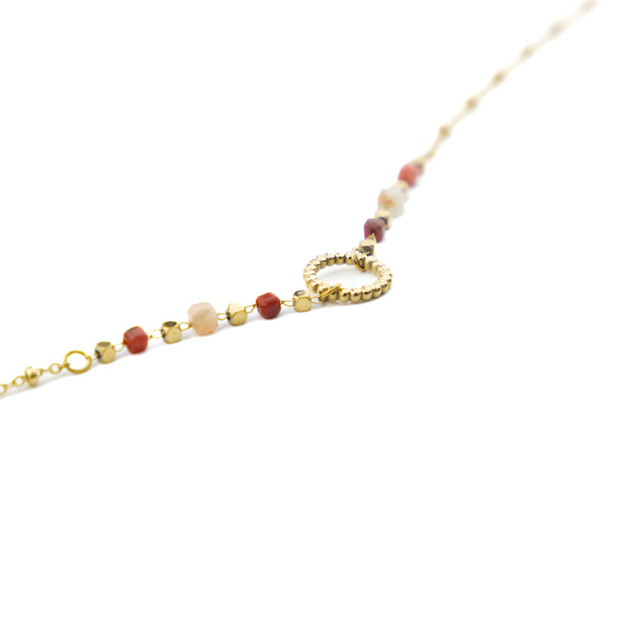 Collier chaîne Rolande coloris blanc - Bébou la Coquette