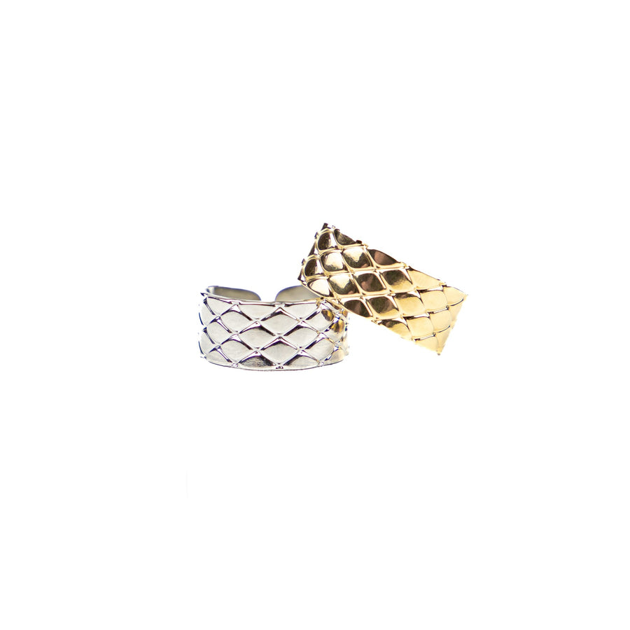 Bague réglable Fanny coloris argent - Bébou la Coquette