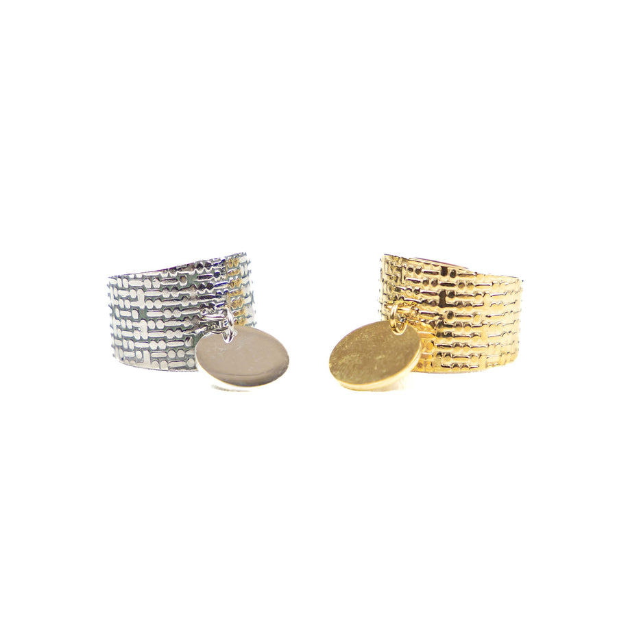 Bague réglable Julie coloris argent - Bébou la Coquette