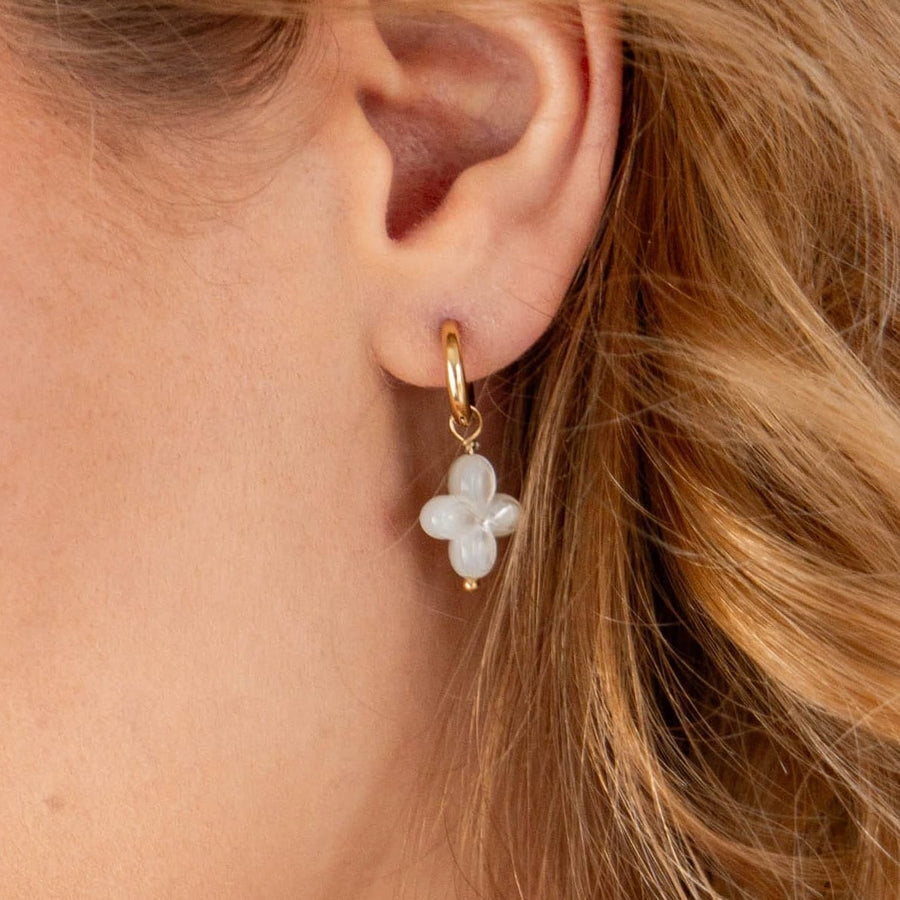 Boucles d'oreilles créoles Giroflée - Bébou la Coquette