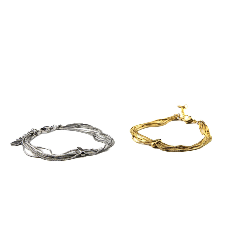 Bracelet chaîne Anna coloris argent - Bébou la Coquette