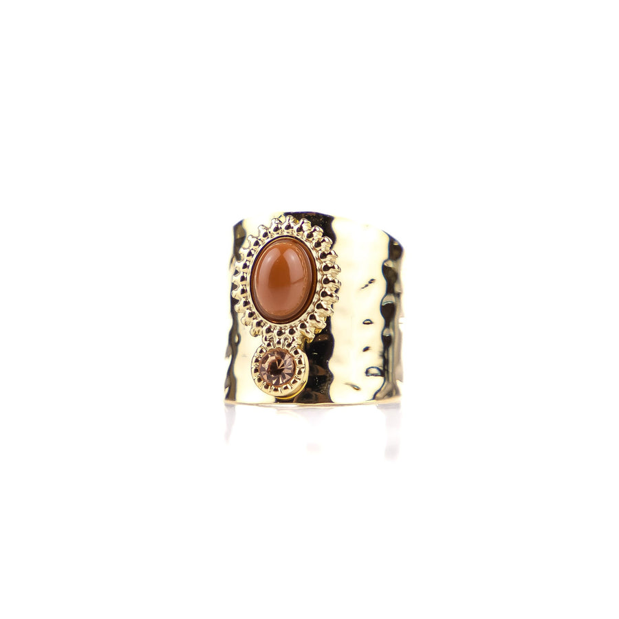 Bague réglable Daphné coloris beige - Bébou la Coquette