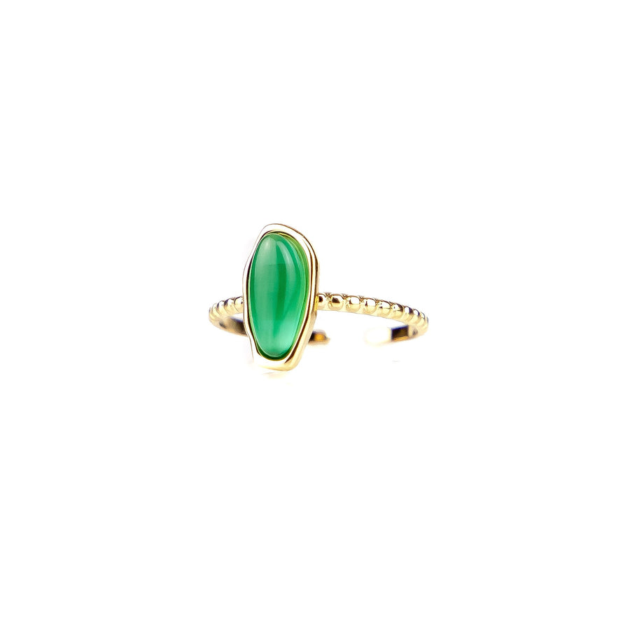 Bague réglable Aurélane coloris vert clair - Bébou la Coquette