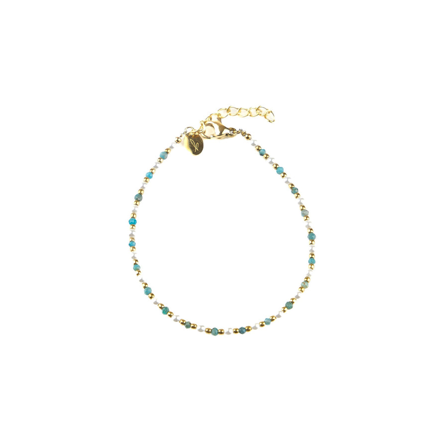 Bracelet chaîne Camilla coloris violet - Bébou la Coquette
