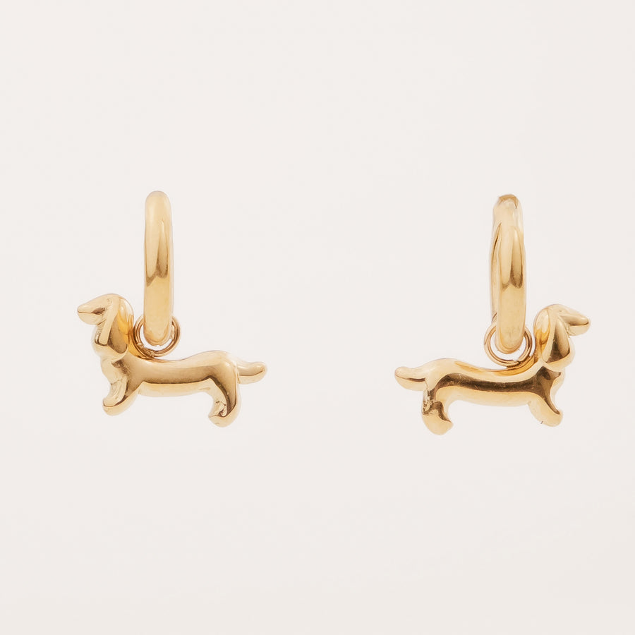 Boucles d'oreilles créoles Emma coloris or - Bébou la Coquette