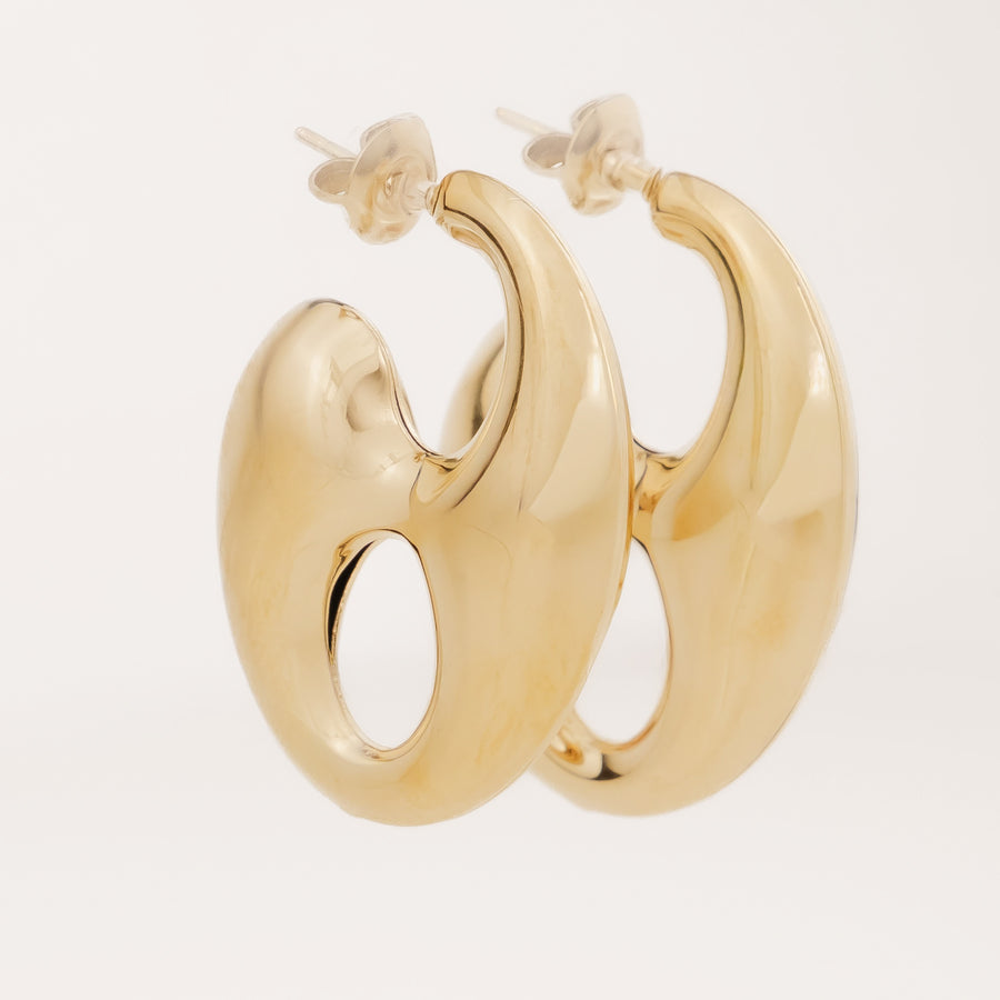 Boucles d'oreilles créoles Emmanuelle - Bébou la Coquette