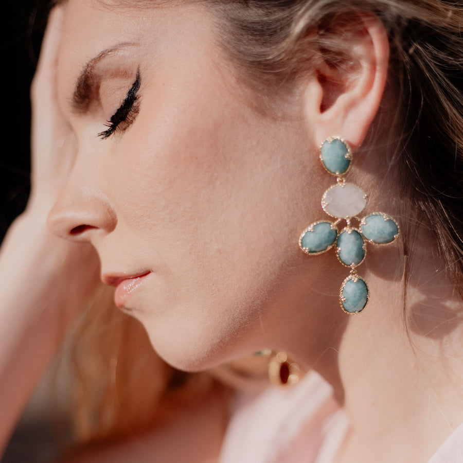 Boucles d'oreilles pendantes Kwanjai - Bébou la Coquette