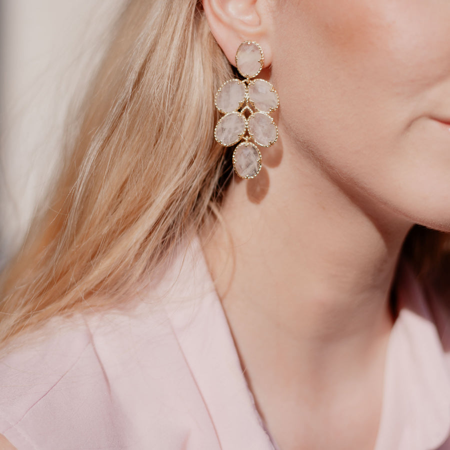 Boucles d'oreilles pendantes Zaria - Bébou la Coquette