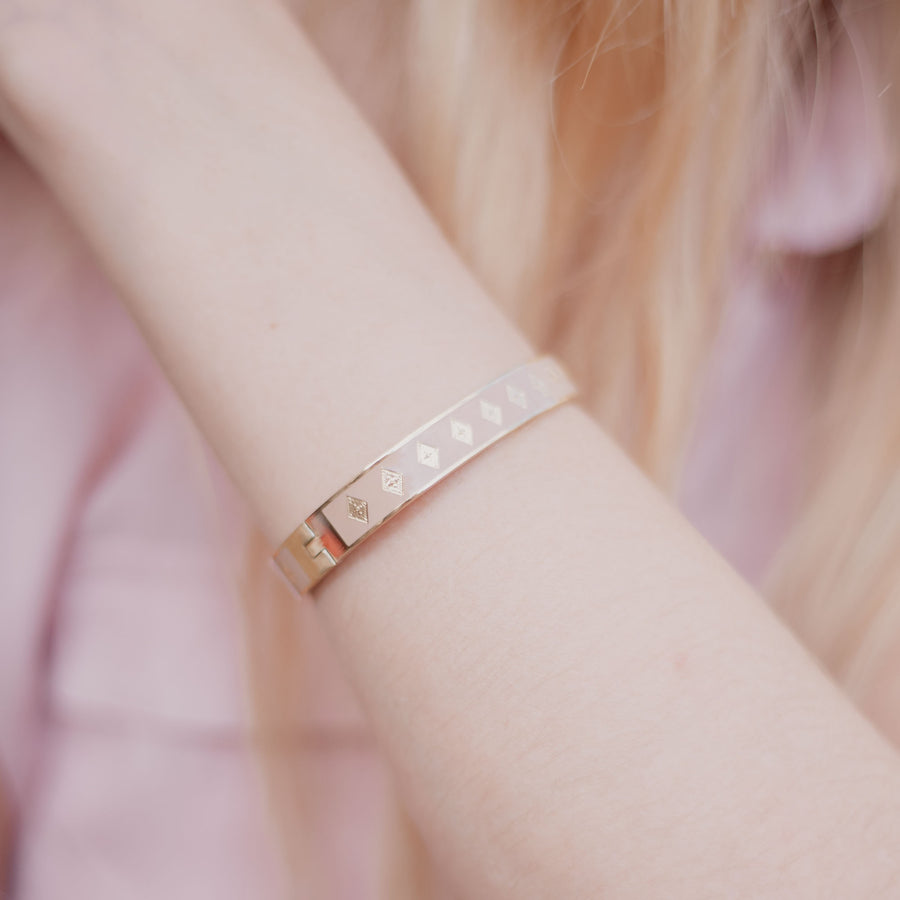 Bracelet jonc Jade - Bébou la Coquette
