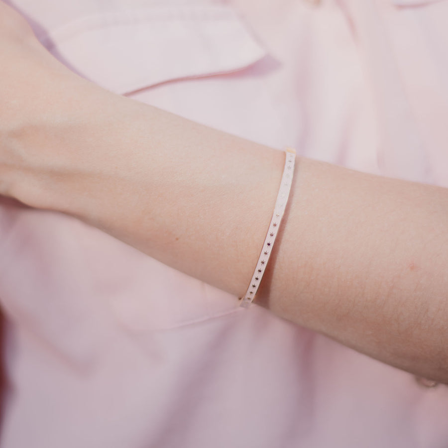 Bracelet jonc Loreleï coloris orange - Bébou la Coquette