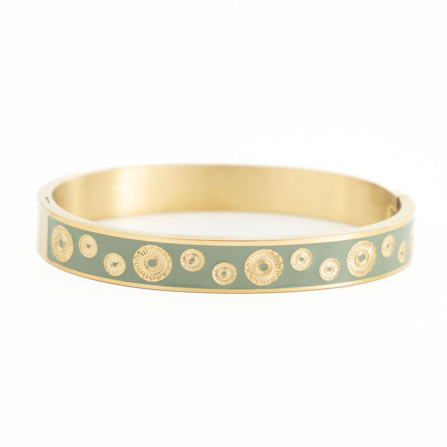 Bracelet jonc Muguet coloris blanc - Bébou la Coquette