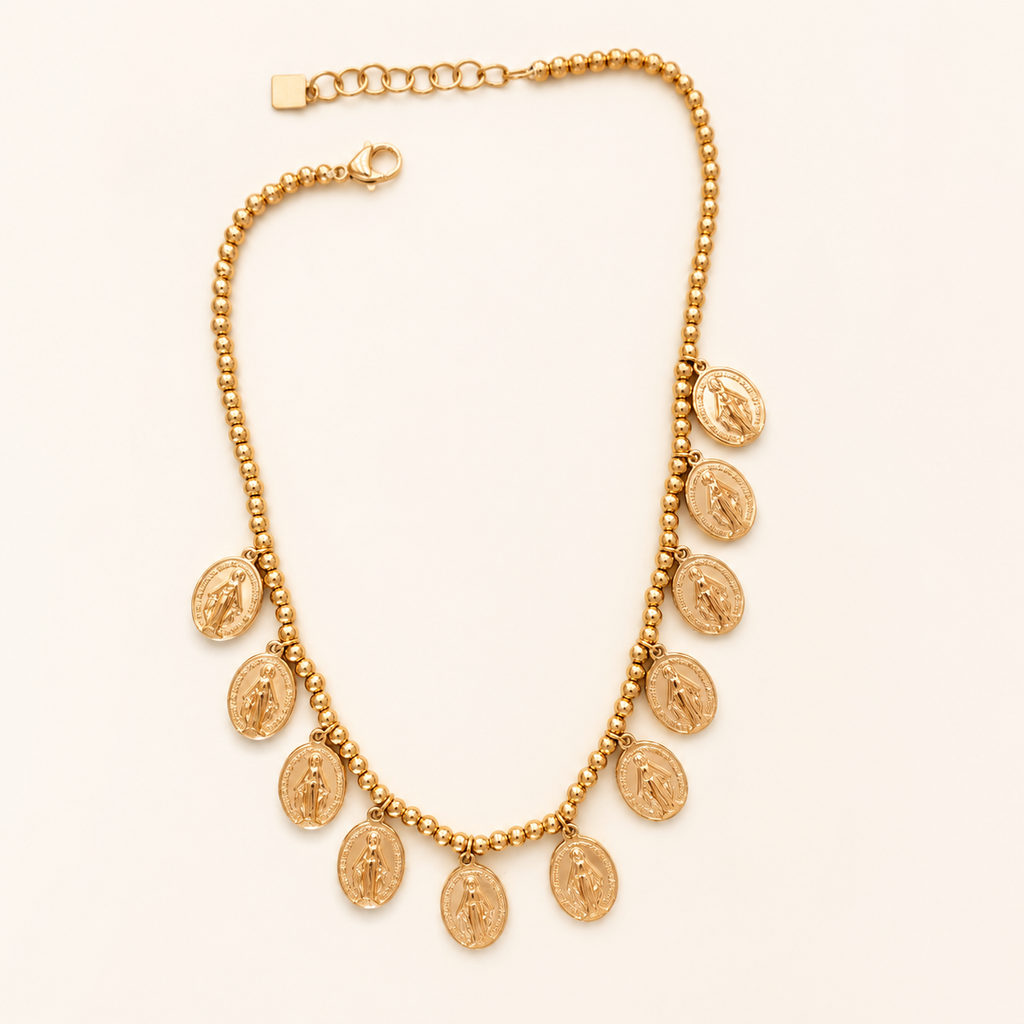 Collier breloque Victoire doré - Bébou la Coquette