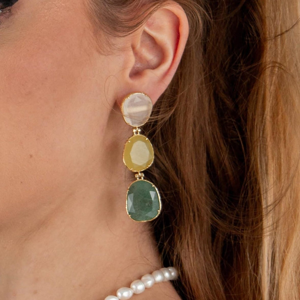 Boucles d'oreilles pendantes Waree - Bébou la Coquette