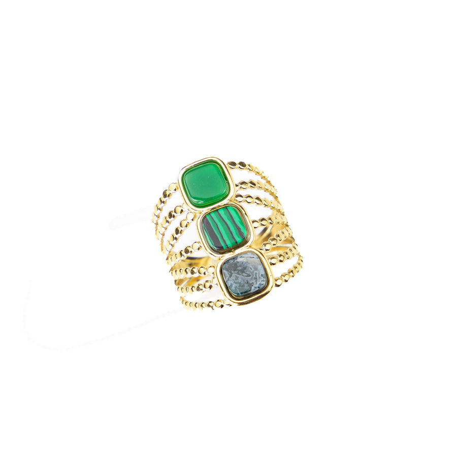 Bague réglable Bimala coloris orange - Bébou la Coquette