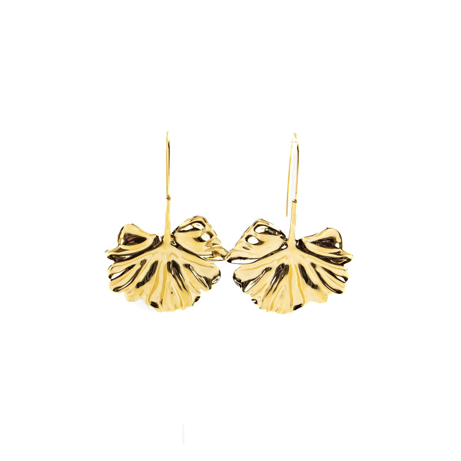 Boucles d'oreilles pendantes Hermine coloris argent - Bébou la Coquette