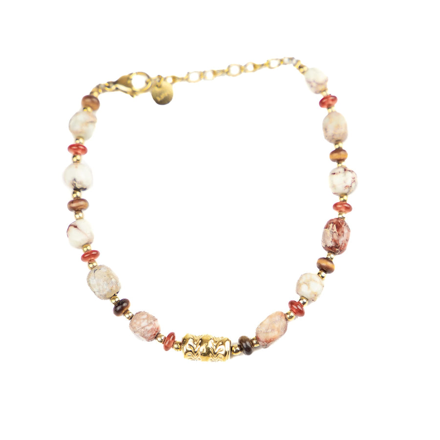 Bracelet chaîne Ulrika coloris violet - Bébou la Coquette