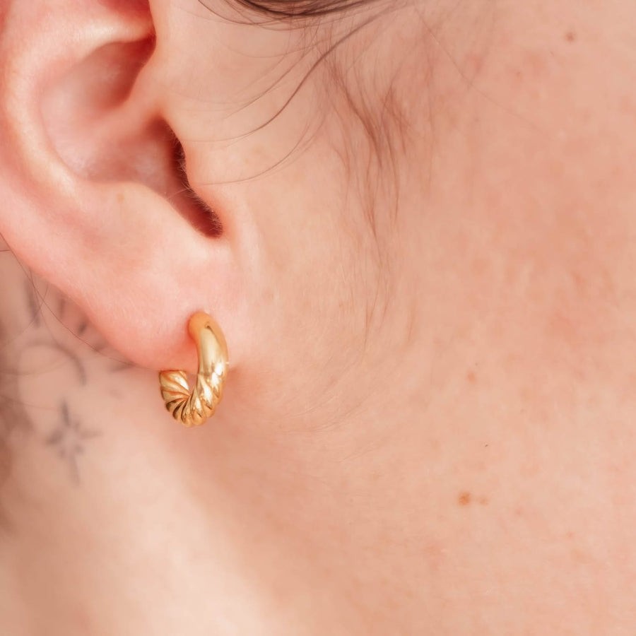 Boucles d'oreilles créoles Constance - Bébou la Coquette
