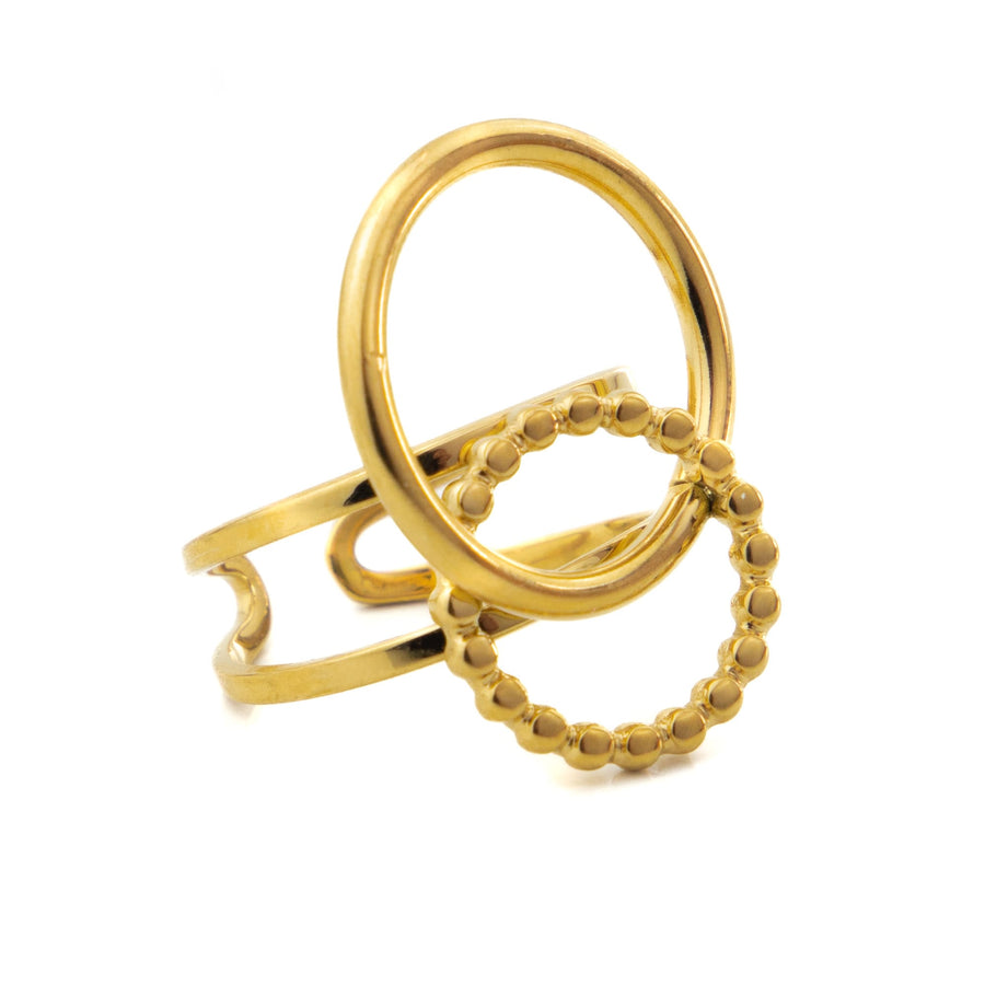 Bague réglable Lavande - Bébou la Coquette