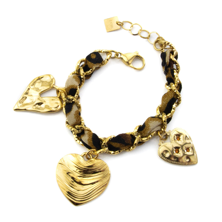 Bracelet chaîne Domitille coloris gris - Bébou la Coquette
