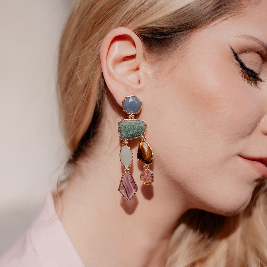 Boucles d'oreilles pendantes Panida - Bébou la Coquette