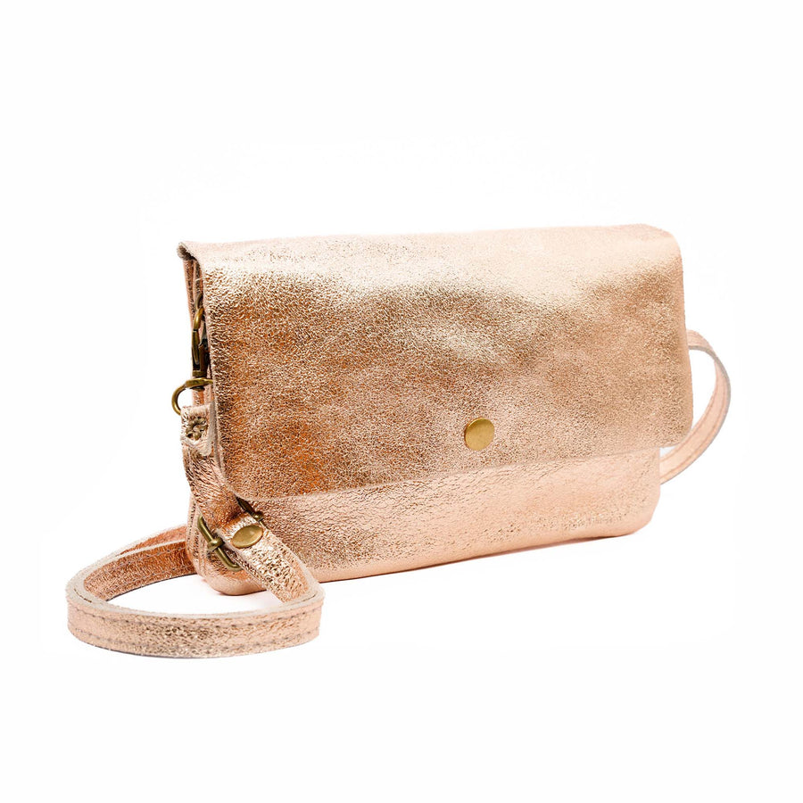 Sac / pochette Pochette cuir coloris bronze - Bébou la Coquette