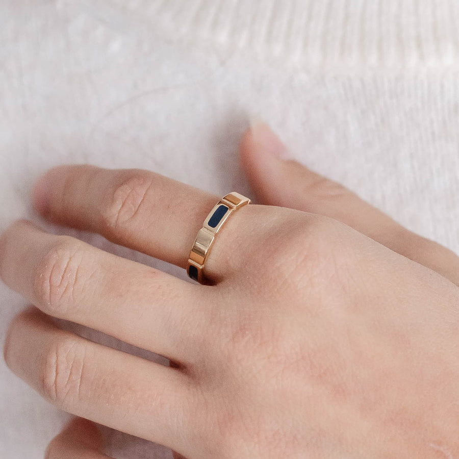 Bague réglable Laura coloris blanc - Bébou la Coquette