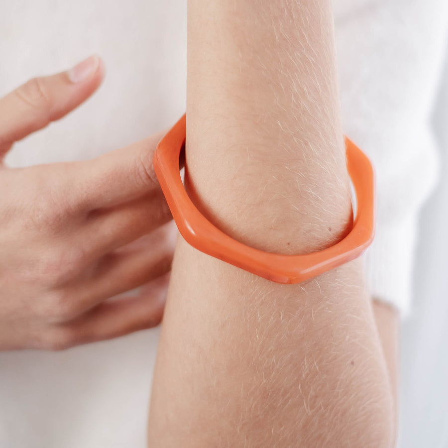 Bracelet jonc Amarante - Bébou la Coquette