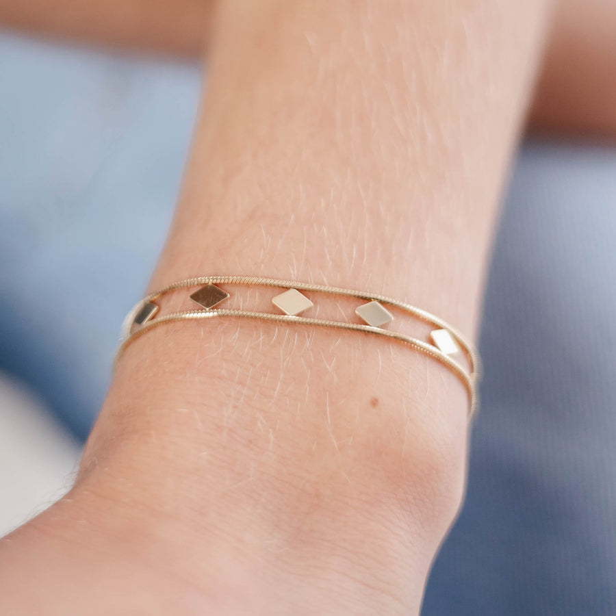 Bracelet chaîne Valérie coloris argent - Bébou la Coquette
