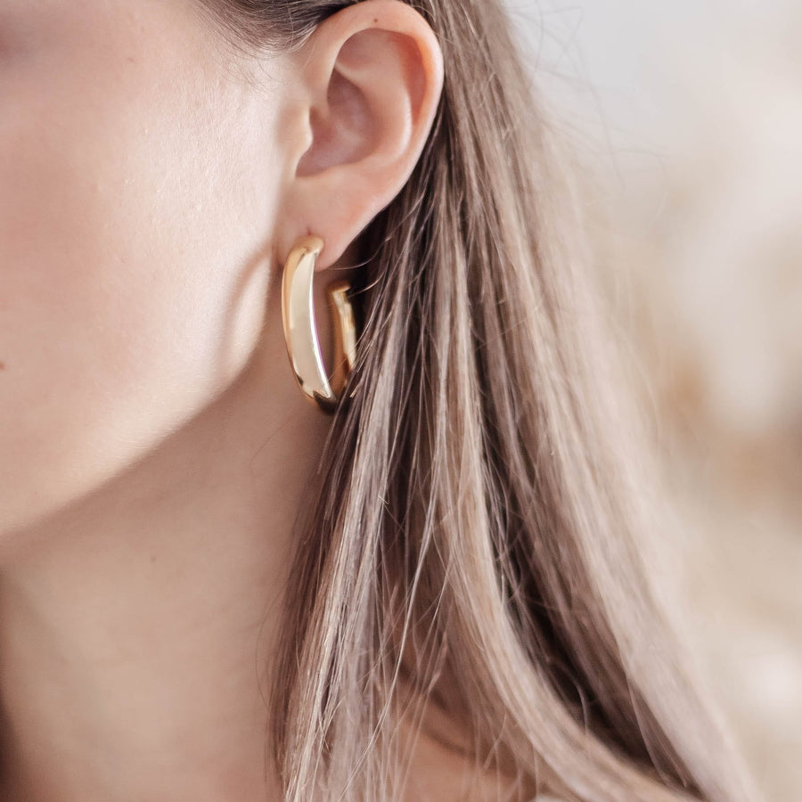 Boucles d'oreilles créoles Théodorine - Bébou la Coquette