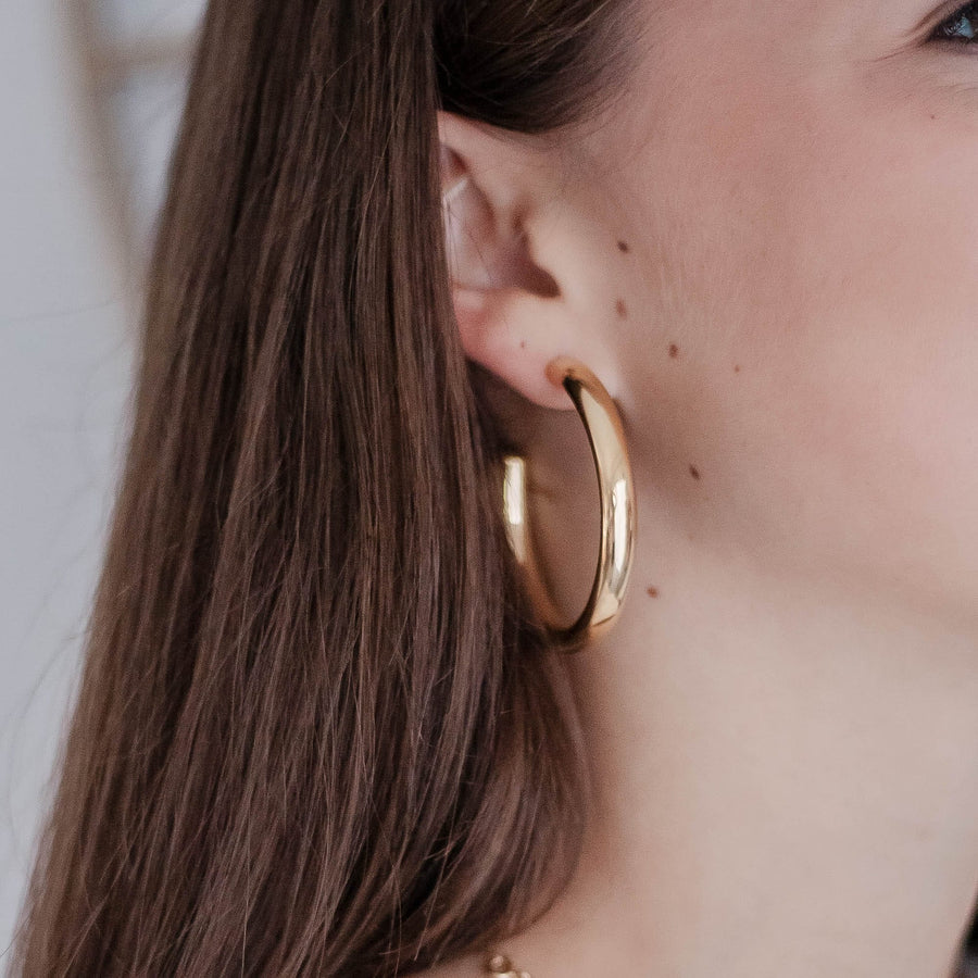 Boucles d'oreilles créoles Aurore - Bébou la Coquette