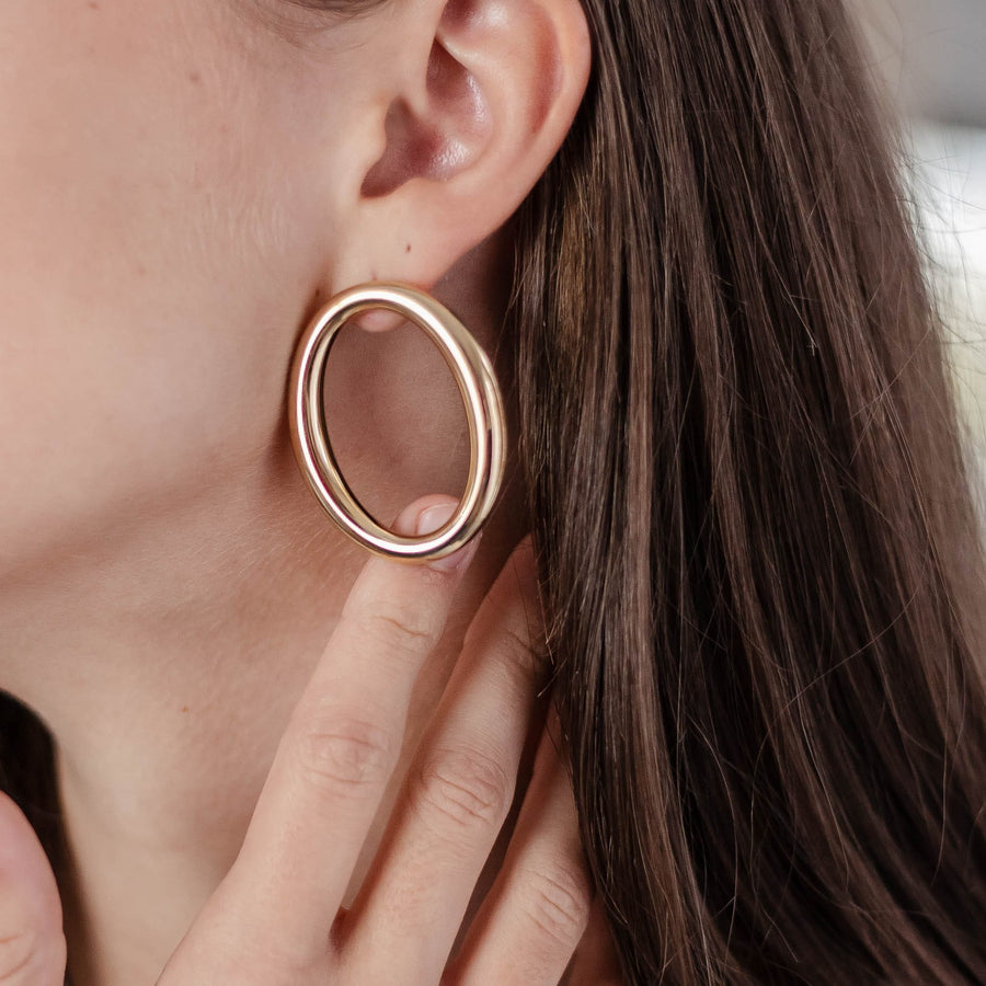 Boucles d'oreilles puces Lyra - Bébou la Coquette