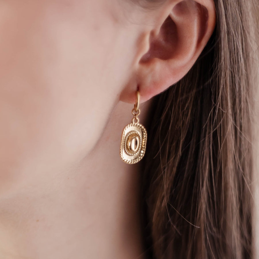 Boucles d'oreilles créoles Loredane - Bébou la Coquette