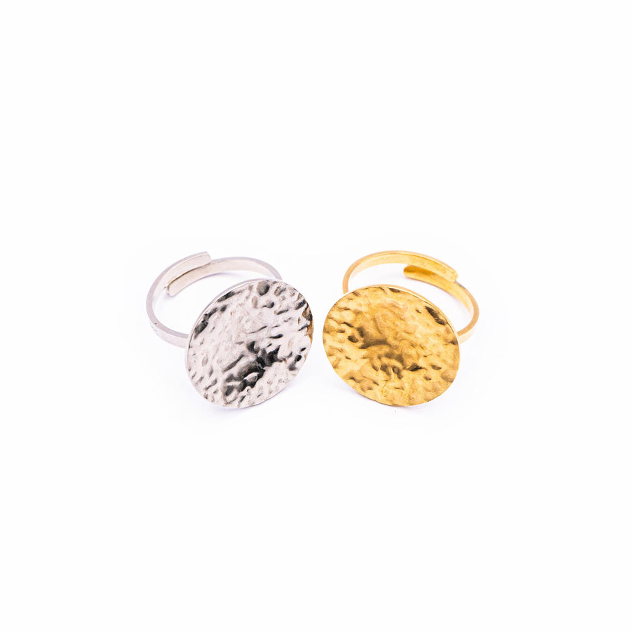 Bague réglable Gloria coloris argent - Bébou la Coquette