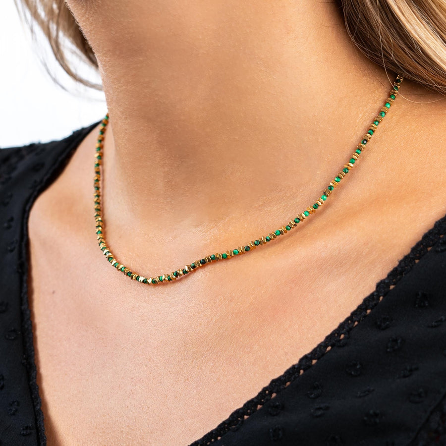 Collier chaîne Sukanya coloris beige - Bébou la Coquette