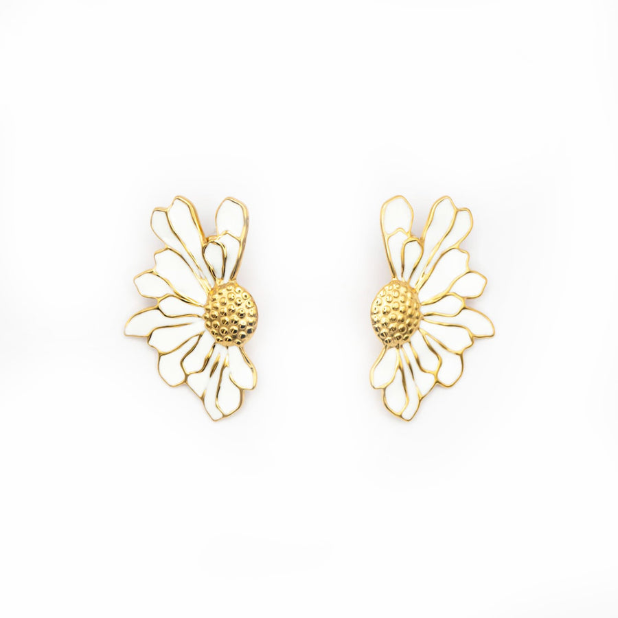 Boucles d'oreilles puces Ipomée - Bébou la Coquette