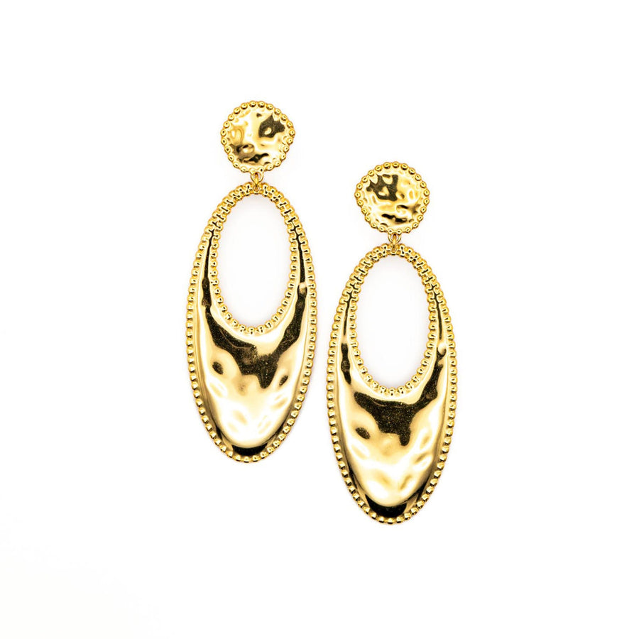 Boucles d'oreilles pendantes Nina coloris argent - Bébou la Coquette