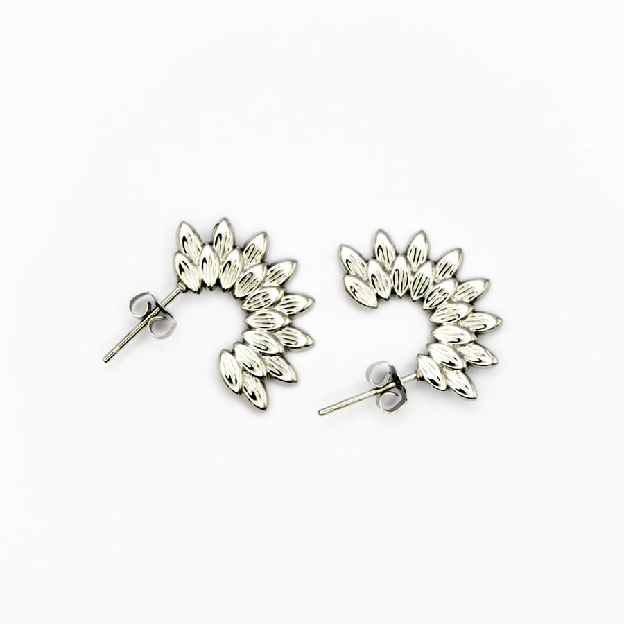 Boucles d'oreilles pendantes Quentine coloris argent - Bébou la Coquette