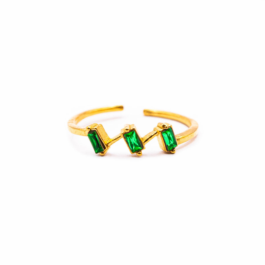 Bague réglable Gabriela coloris rouge - Bébou la Coquette