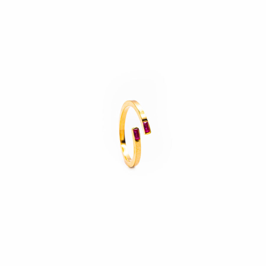 Bague réglable Elise coloris rose - Bébou la Coquette